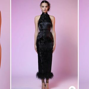 SAU LEE JILLIAN CHINESE JACQUARD DRESS size 2